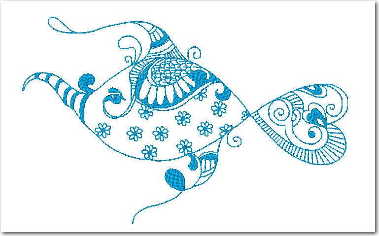 Matsaya Fish 10814  Machine Embroidery Designs
