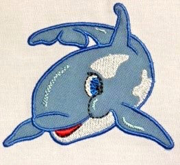 Cool Whales Applique [4x4] 11066 Machine Embroidery Designs
