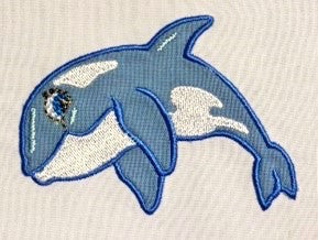 Cool Whales Applique [4x4] 11066 Machine Embroidery Designs
