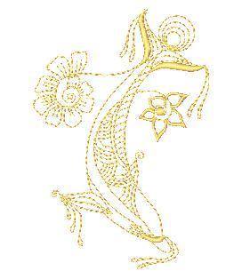 Dolphin Lineart [4x4] Redwork 10623 Machine Embroidery Designs