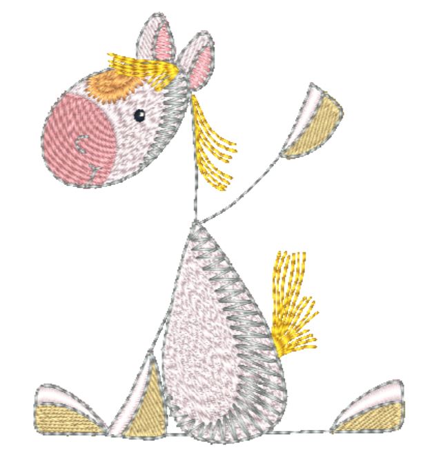 Sticky Horses [4x4] 11460 Machine Embroidery Designs