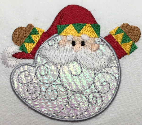 Santas Beard Mylar Style DD  [4x4] # 10416