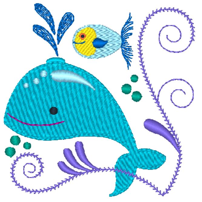 Jacobean Sea Friends 2 [4x4] 11485 Machine Embroidery Designs