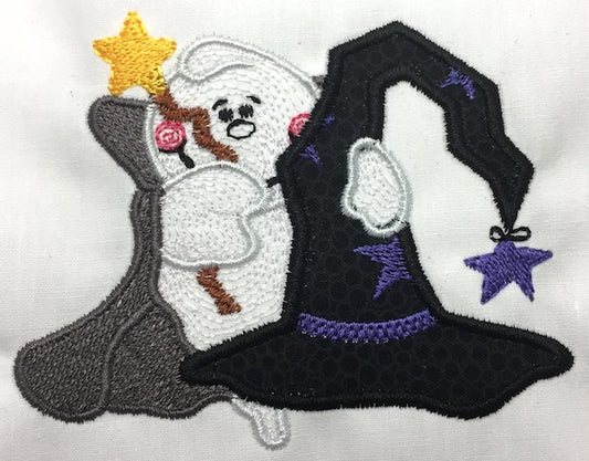 Applique Halloween Ghost Dresses [4x4] 10802  Machine Embroidery Designs