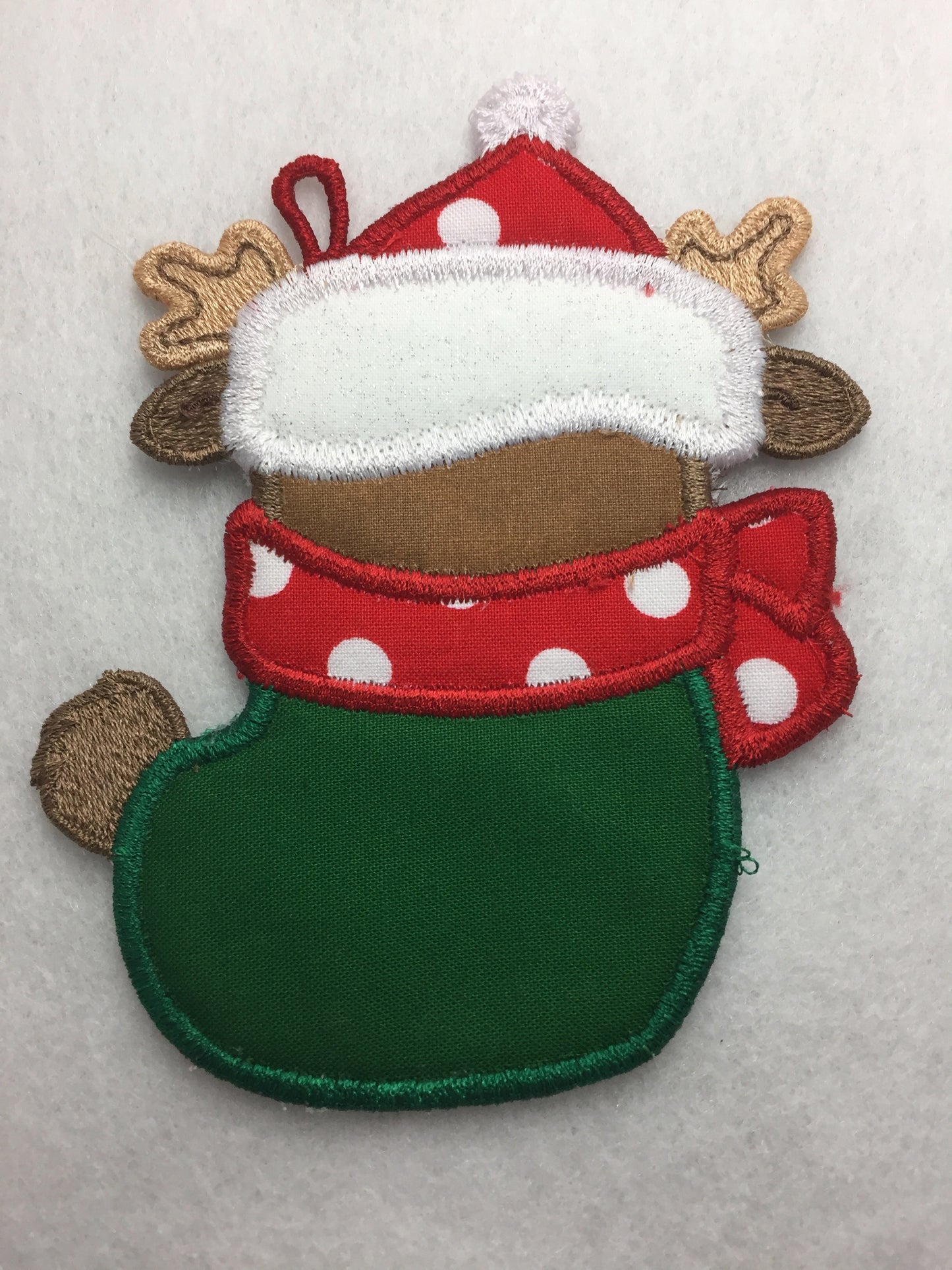 Applique Santa and Helper Stockings <br>[5"x7"] Hoop # 10394