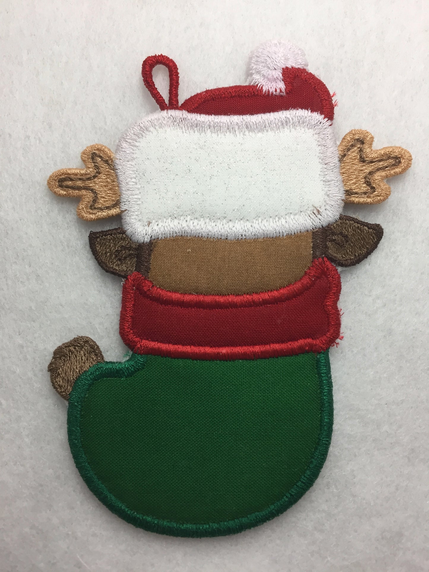 Applique Santa and Helper Stockings <br>[5"x7"] Hoop # 10394