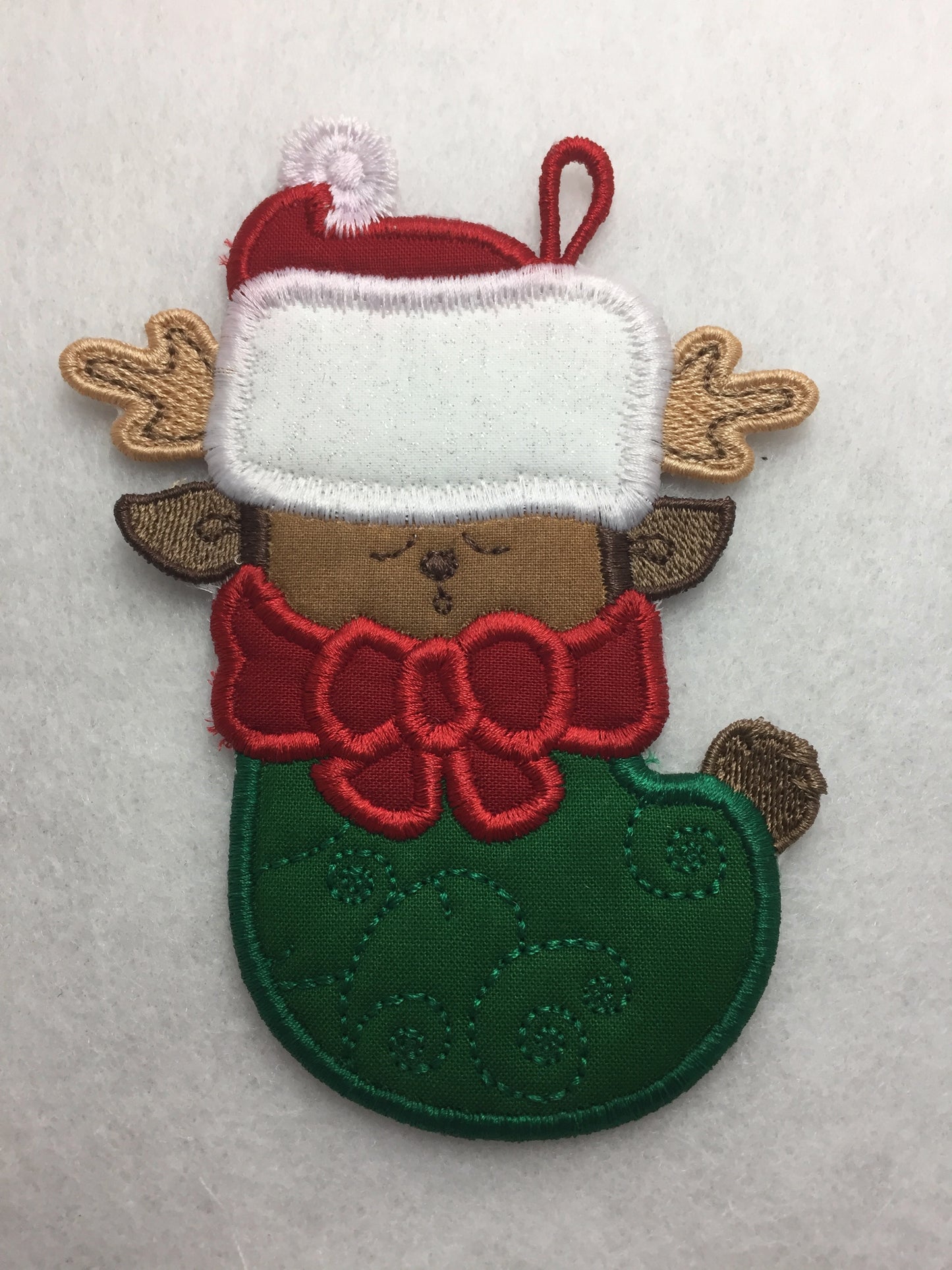 Applique Santa and Helper Stockings <br>[5"x7"] Hoop # 10394