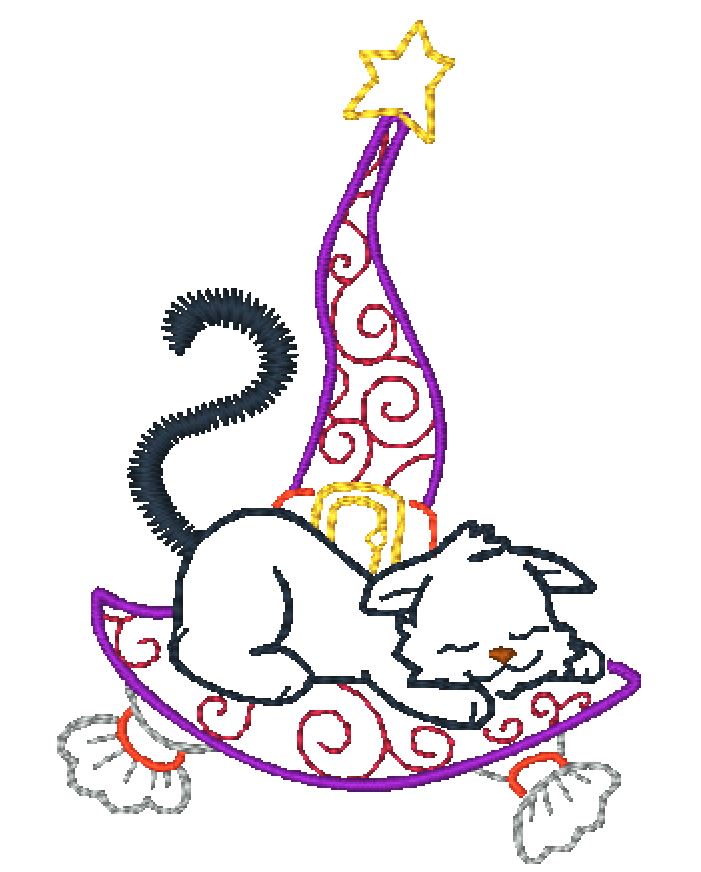 Funny Witch Hats [4x4] 10733 Machine Embroidery Designs