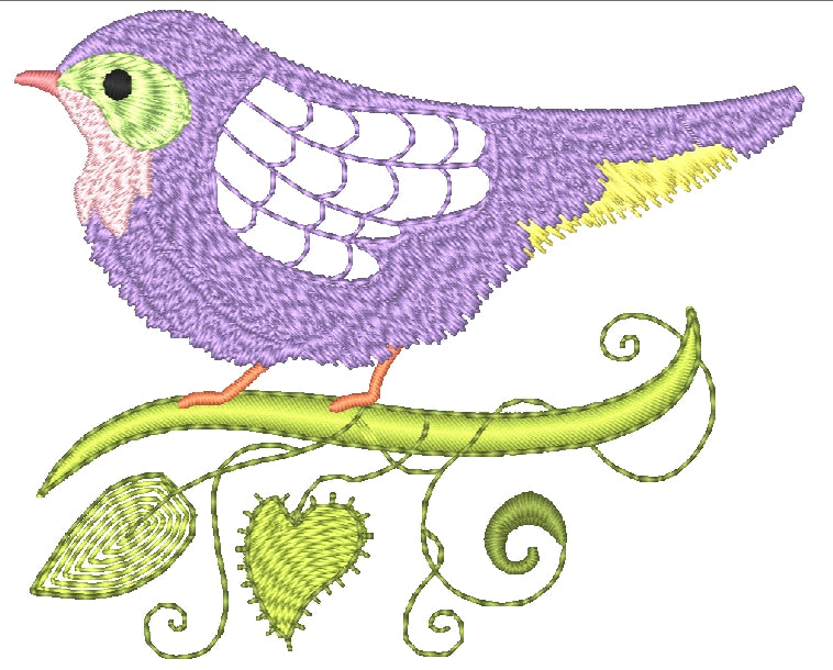 Jacobean Birds [4x4] 11506 Machine Embroidery Designs