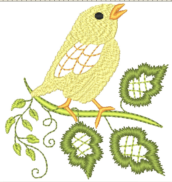 Jacobean Birds [4x4] 11506 Machine Embroidery Designs