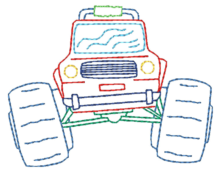 Multiline All Terrain Vehicles 11361 Machine Embroidery Designs