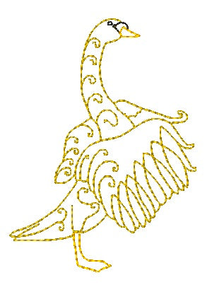 Delicate Swans 11187 Machine Embroidery Designs