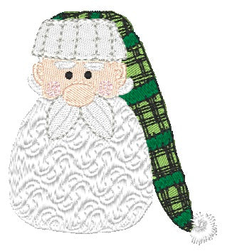Santa Heads [4x4] 11657  Machine Embroidery Designs