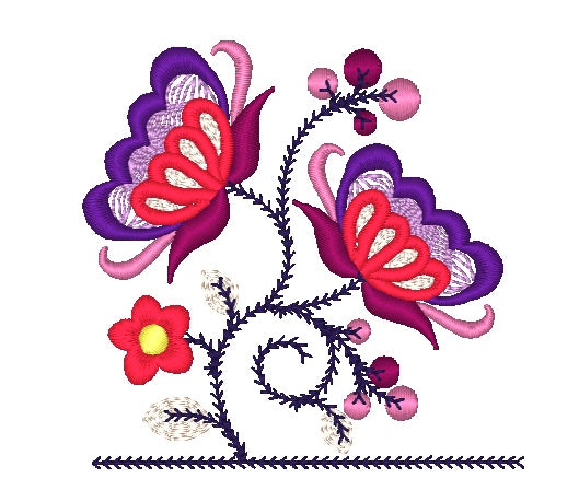 Jacobean Pocket Toppers [4x4] 11494 Machine Embroidery Designs
