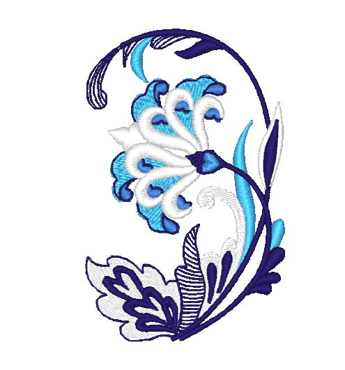 11635 Florals in Blue [4x4] 11635  Machine Embroidery Designs