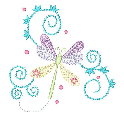 Curly Spring [4x4] 11429 Machine Embroidery Designs ...
