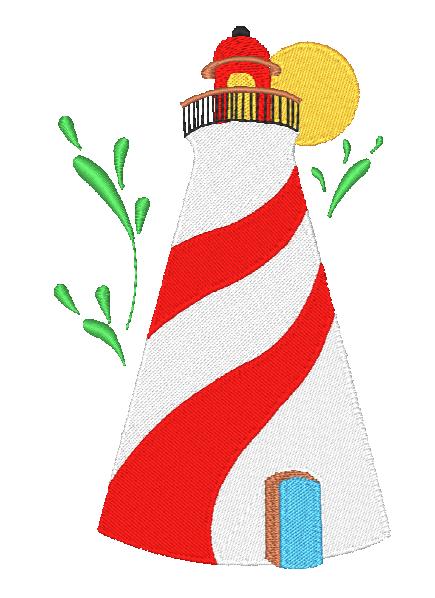 Decorative Lighthouses [5x7] 11181 Machine Embroidery Designs