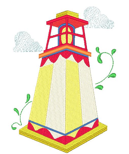 Decorative Lighthouses [5x7] 11181 Machine Embroidery Designs