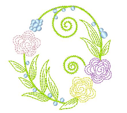 Multiline Flowers [4x4] 11259 Machine Embroidery Designs