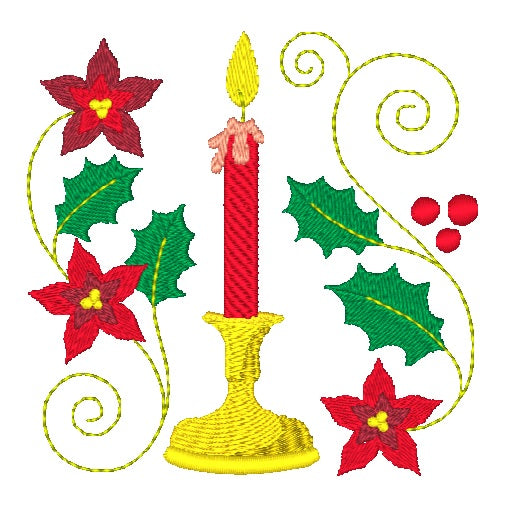Christmas Candles [4x4] #  11059