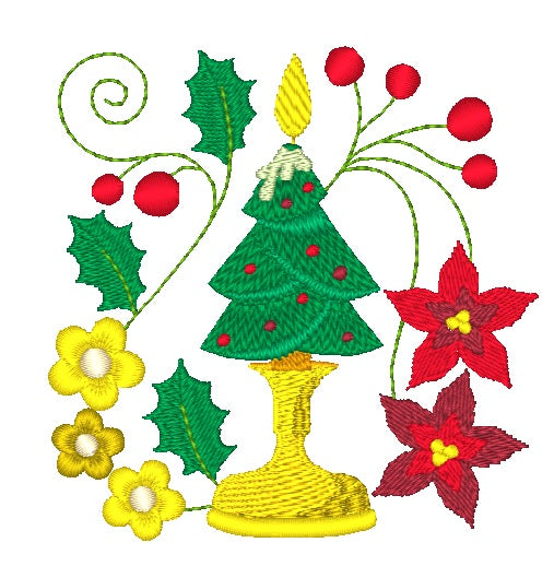 Christmas Candles [4x4] #  11059