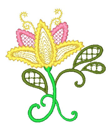 Colorlace Flowers FWW [4x4] 11568 Machine Embroidery Designs