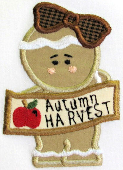 Fall Gingers Applique [4x4] 10924 Machine Embroidery Designs