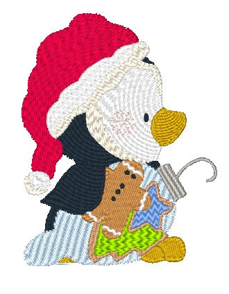 Christmas Joy Penguins  [4x4] # 10424