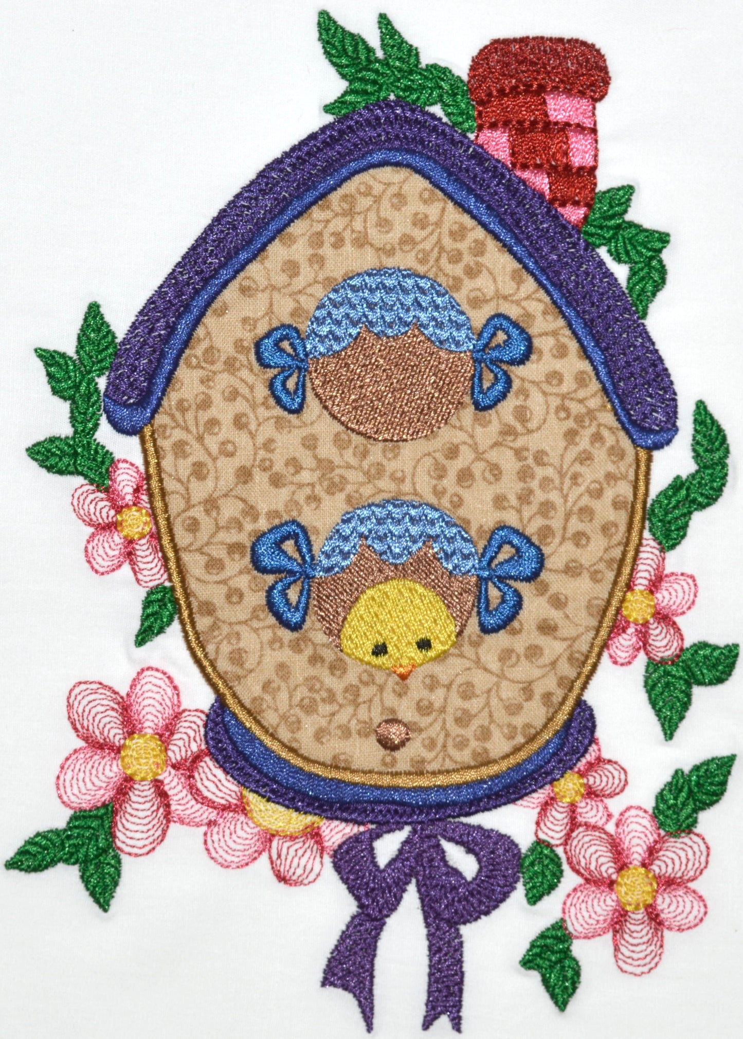 Applique Country Birdhouses [5X7] 11100 Machine Embroidery Designs
