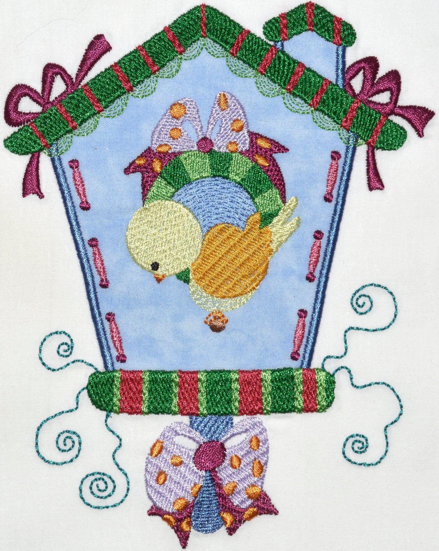 Applique Country Birdhouses [5X7] 11100 Machine Embroidery Designs