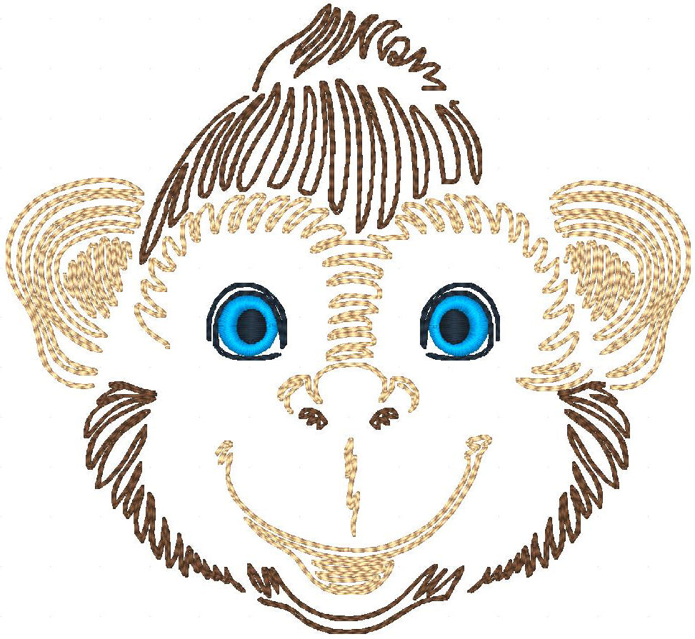 Zig-Zag-Zoo-1 [5x7] 11472 Machine Embroidery Designs