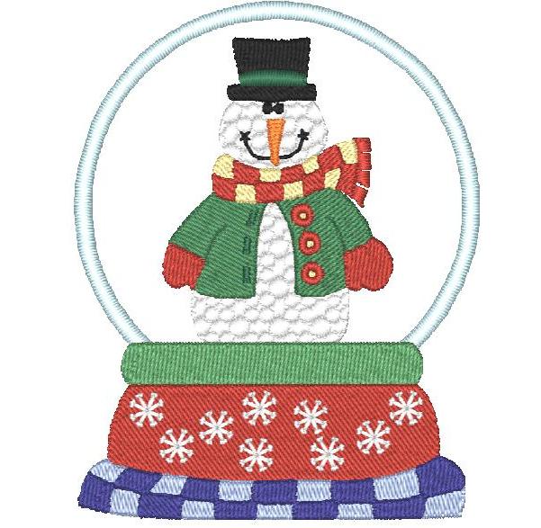 SnowGlobes Applique [4x4] 11653  Machine Embroidery Designs
