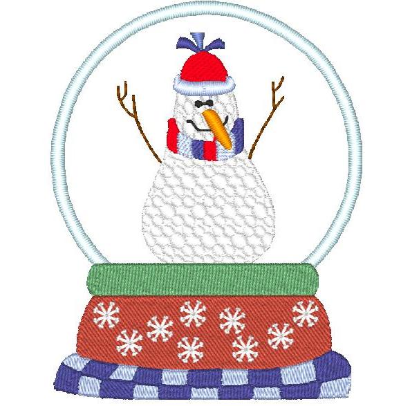 SnowGlobes Applique [4x4] 11653  Machine Embroidery Designs