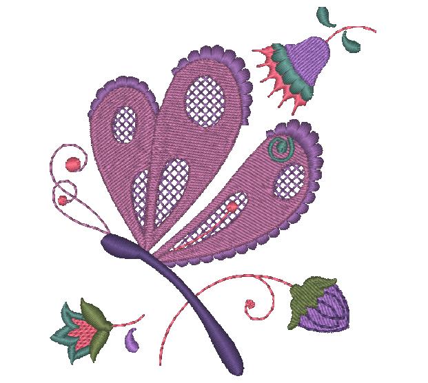 Jacobean Firefly [4x4] 11257 Machine Embroidery Designs