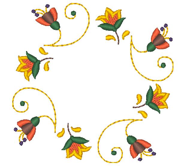 Jacobean Firefly [4x4] 11257 Machine Embroidery Designs