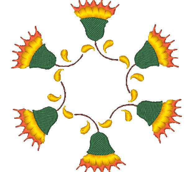 Jacobean Firefly [4x4] 11257 Machine Embroidery Designs