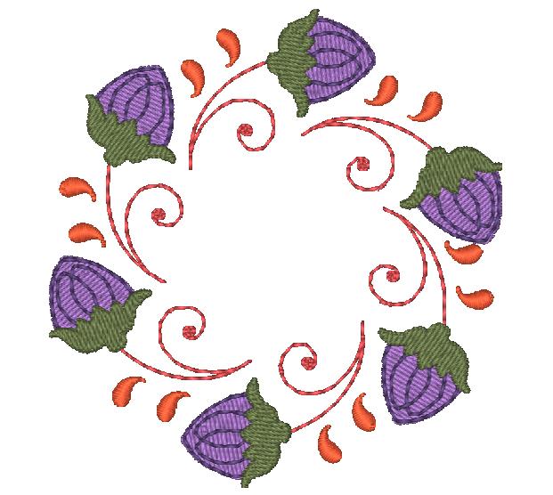 Jacobean Firefly [4x4] 11257 Machine Embroidery Designs