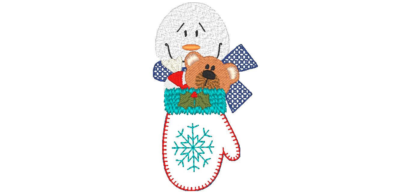 Snow Mittens [4x4] 11651 Machine Embroidery Designs