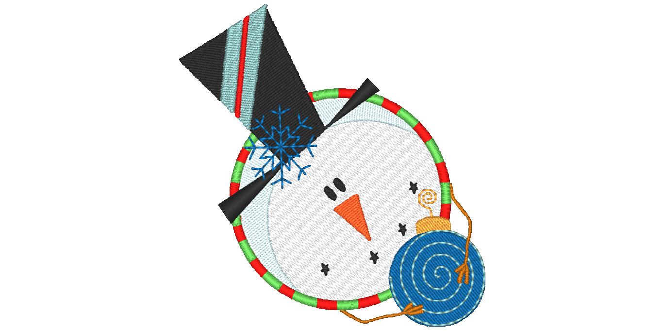 Snowman Circles [4x4] 11570 Machine Embroidery Designs