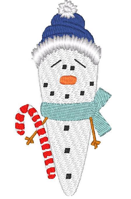 Snowman Icicles JTL [4x4] 11662  Machine Embroidery Designs