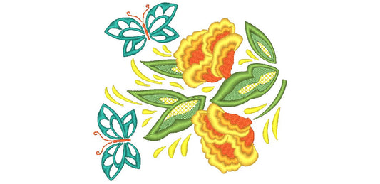 Floral Strokes JTL [5x7] 11587 Machine Embroidery Designs