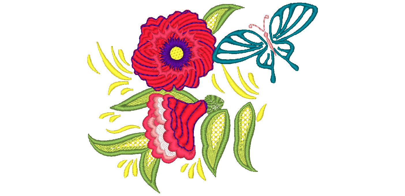Floral Strokes JTL [5x7] 11587 Machine Embroidery Designs