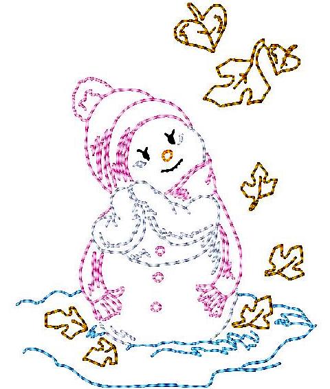 Snowman Color Sketches   ATWS-10003