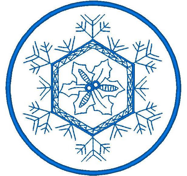 Bluework Snowflakes  [4x4] # 10664