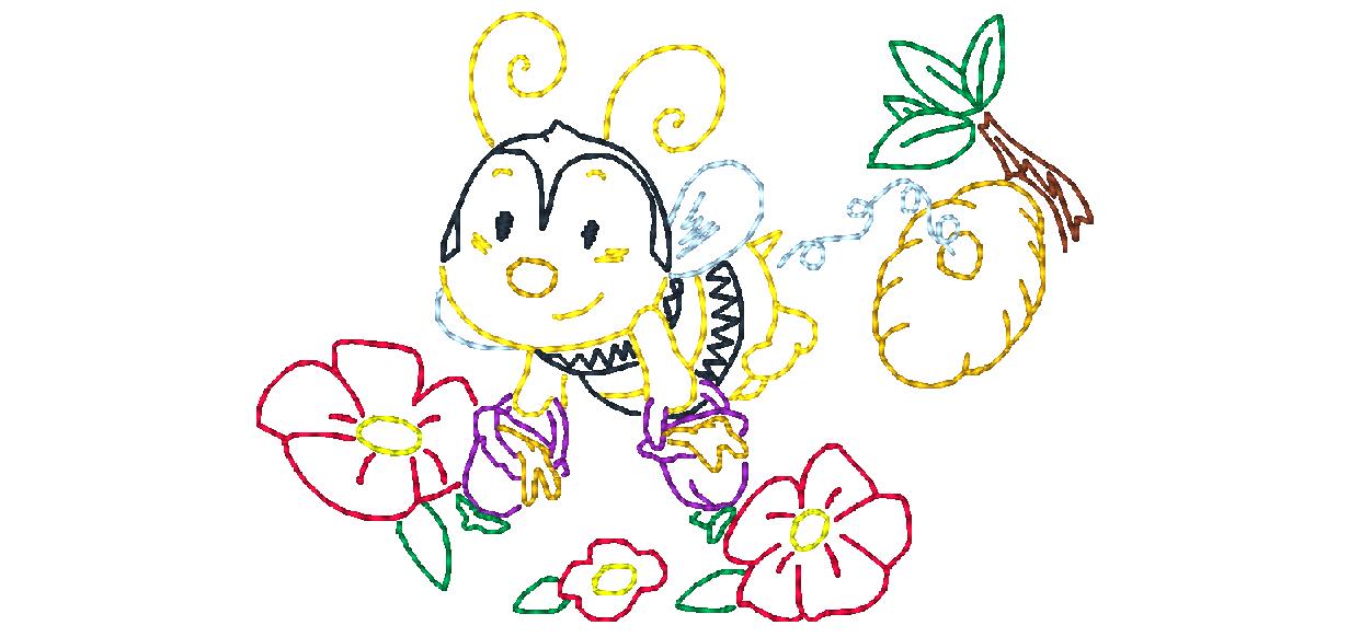 Bug-Color-Sketches 10617 Machine Embroidery Designs