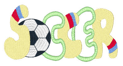 Sport Names Applique [5x7] 11536 Machine Embroidery Designs