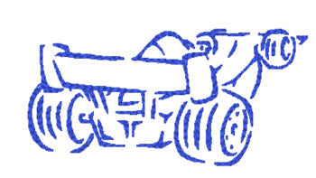 Outline Racing Cars  [4x4] 11374 Machine Embroidery Designs