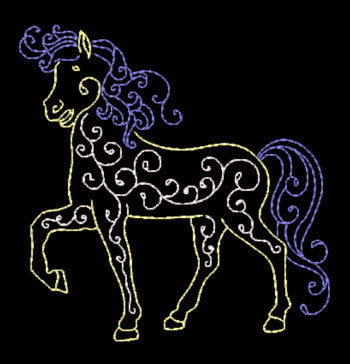 Colorful Unicorn [4x4] 11165 Machine Embroidery Designs