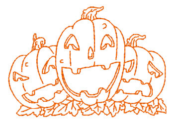 Redwork-Halloween [4x4] 11014  Machine Embroidery Designs