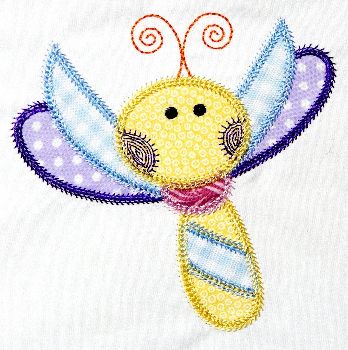 Applique Patchy Bugs [5x7] 11786 Machine Embroidery Designs